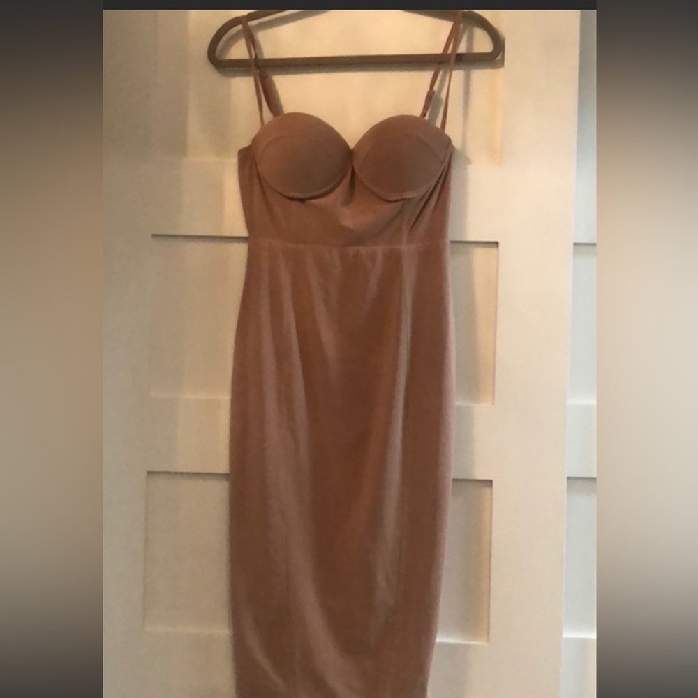 Misha Nude Bodycon Dress - Carrie Naked Dress